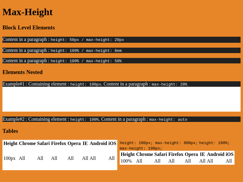 Browser Preview of MAX-HEIGHT